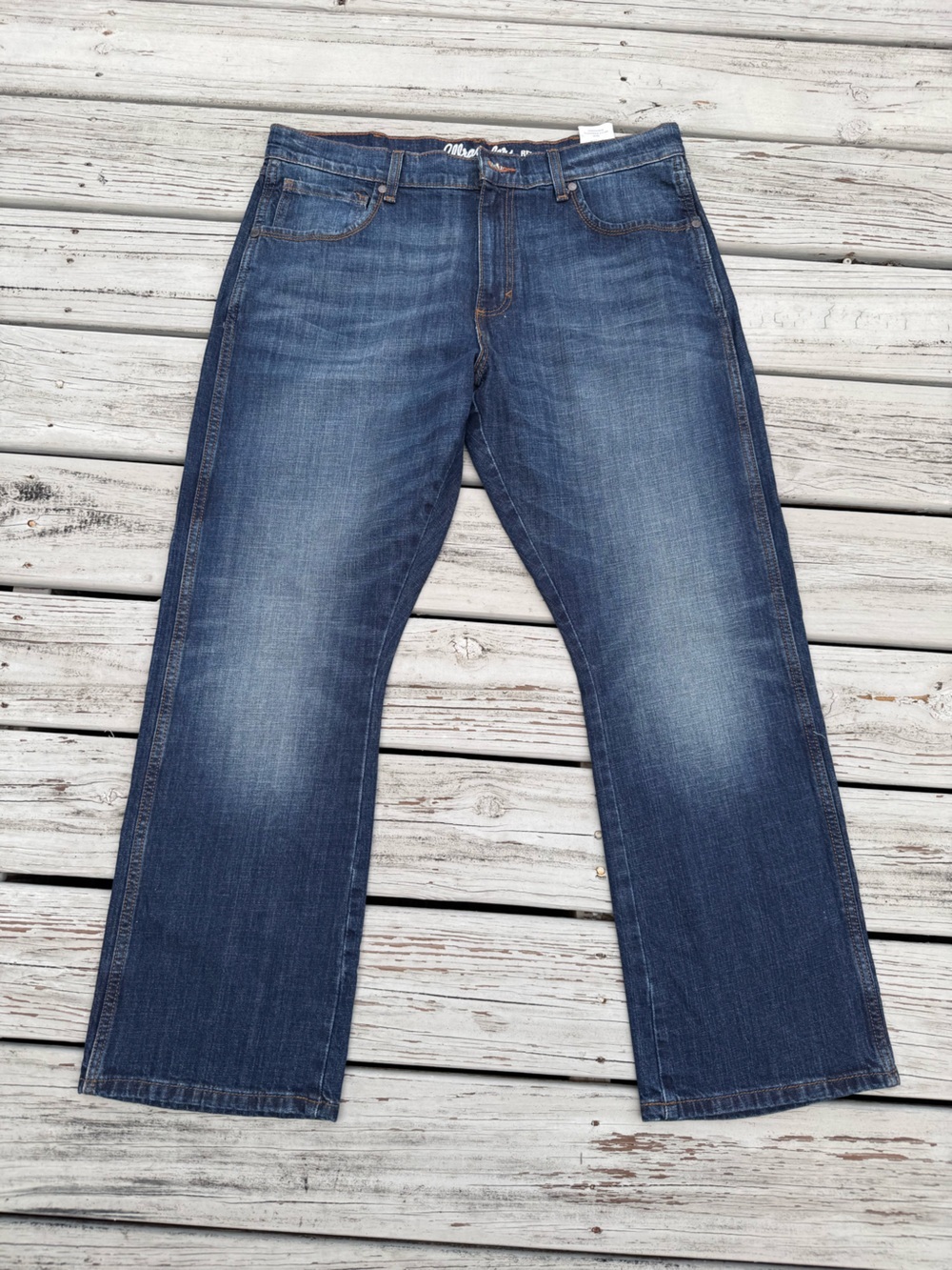 Wrangler Retro Relaxed Boot Dark Blue Jeans